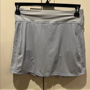 Lululemon pace rival extra long light blue skirt